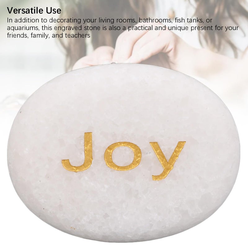 حجر الرخام التشجيعي فرحة الحجم ديكور أنيق هدية للأصدقاء العائلة المعلمين - Image 4