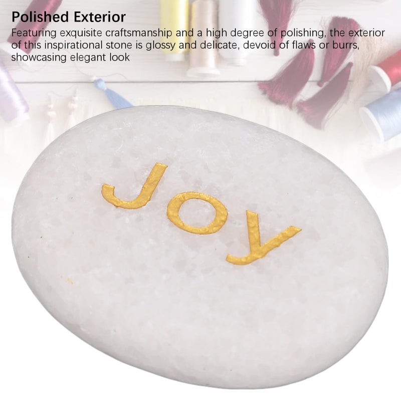 حجر الرخام التشجيعي فرحة الحجم ديكور أنيق هدية للأصدقاء العائلة المعلمين - Image 5