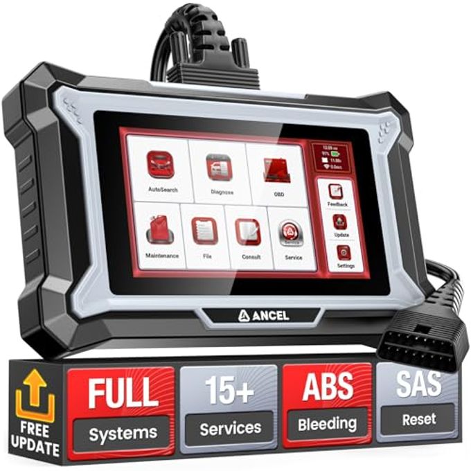 Ancel Ds200 Full System Obd2 Scanner With 15+ Reset Services Abs/Srs/Transmission Diagnostics, Abs Bleeding, Epb/Oil/Bms/Sas Reset, Gearbox Relearn, Injector Coding, Autovin, Free Lifetime Updates - Image 1