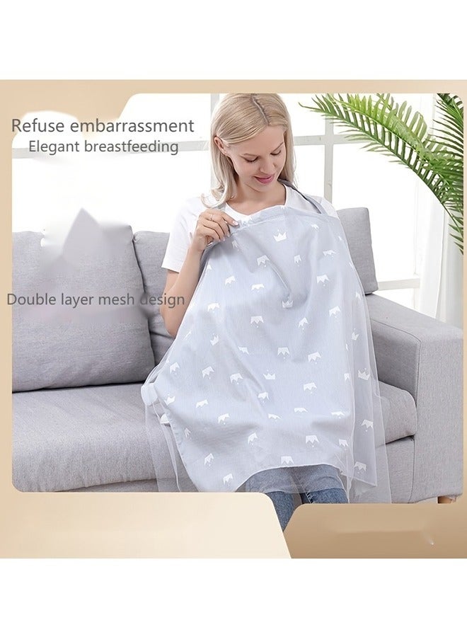 Muslin Nursing Cover For Newborn Baby Breastfeeding  - Image 2