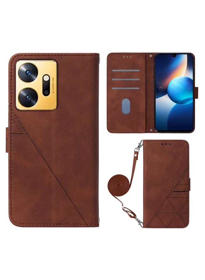 زبون جراب لهاتف Infinix Zero 20 / X6821، جراب هاتف جلدي قابل للطي منقوش ثلاثي الأبعاد - Image 1