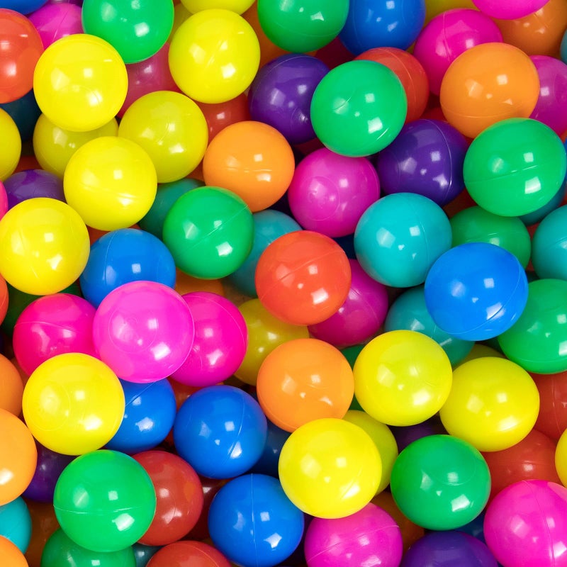 Markdang 100PCS Ball Pit Balls 8 Colors Plastic 2122 Crush Proof Playpen Balls with Zip Storage Bag Phthalate  Bpa Free for Babies Crawl Tunnel Ball Pit  Trampoline - Image 2