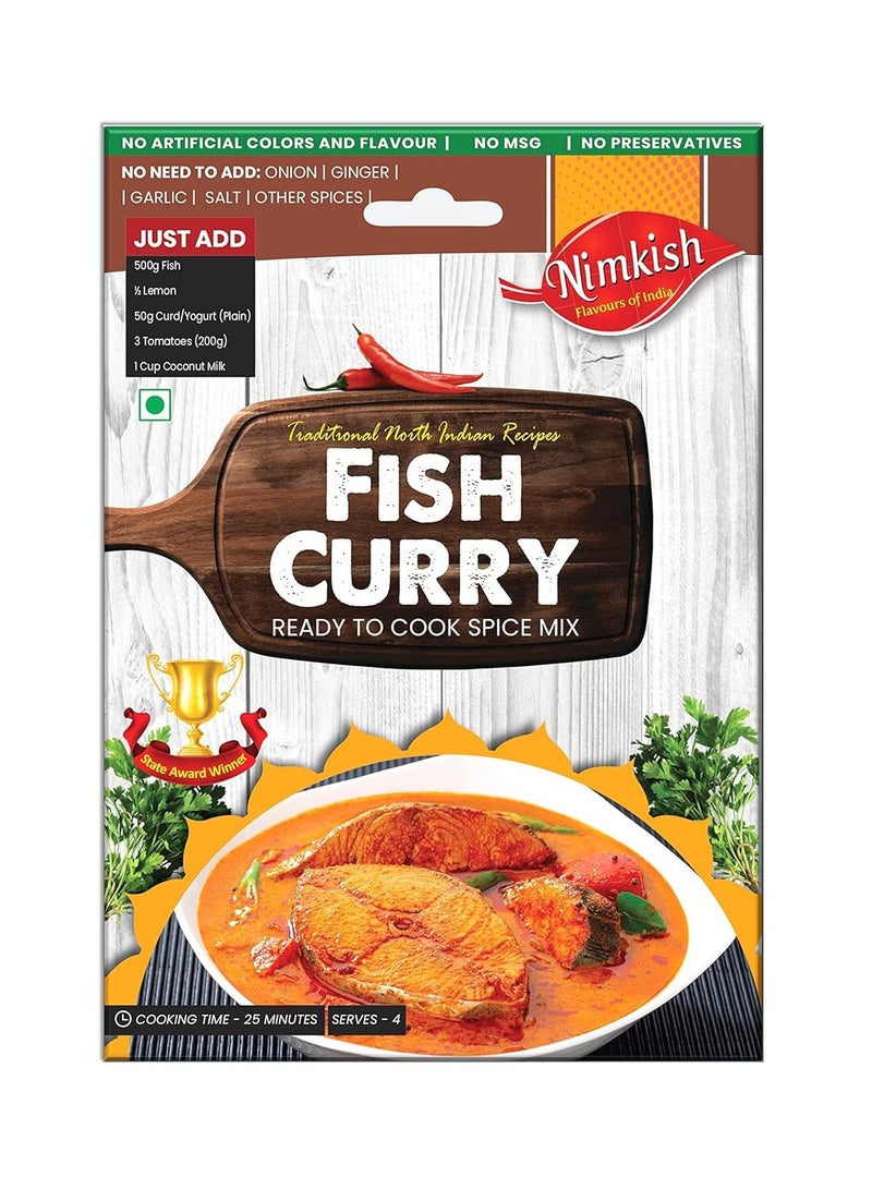 Nimkish Fish Curry Spice Mix 40g - Image 1