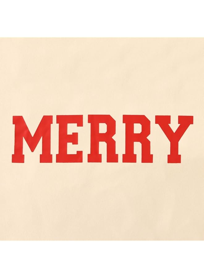 إيروريكس قمصان عيد ميلاد سعيد للنساء، تي شيرت بأكمام طويلة، مطبوع عليه حروف عيد ميلاد سعيد، ملابس عطلة لطيفة - Image 4