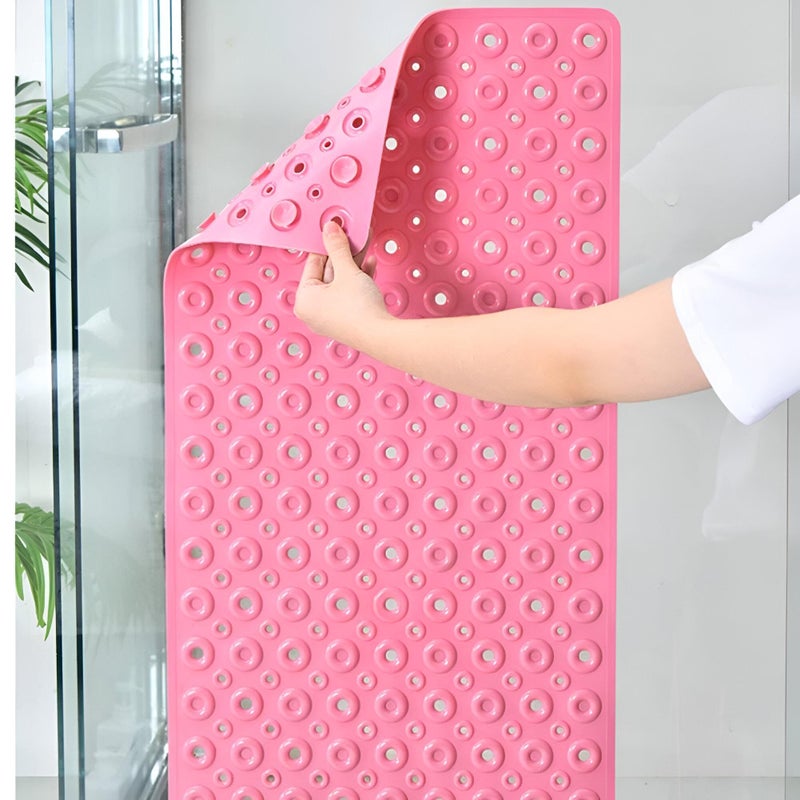 Rectangular Bath Mat for Home Use, Ideal for Bedroom Shower, Non-Slip Bath Mat with Soft Silicone Material,Size:35 * 70cm - Image 4