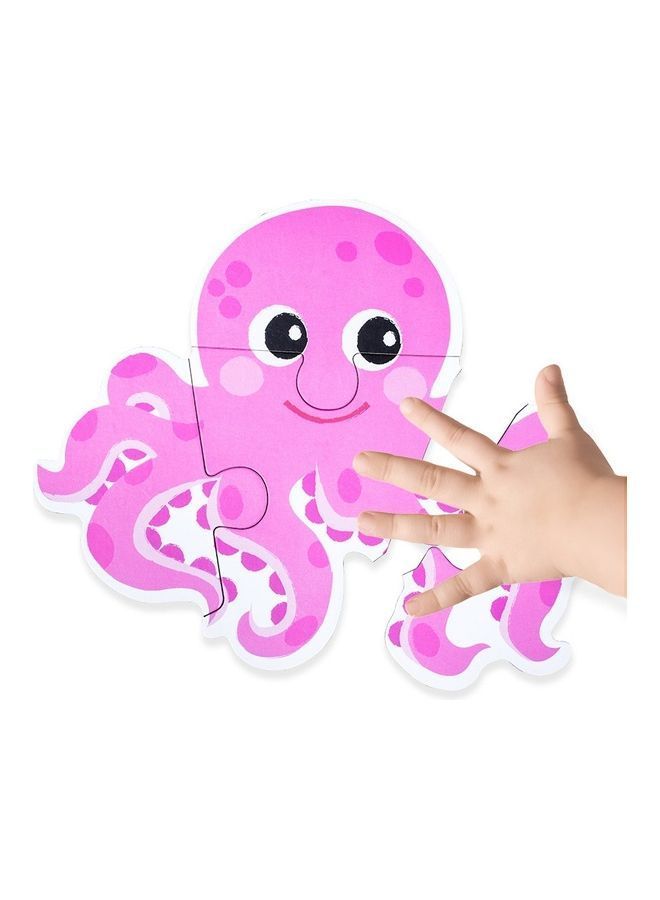 NIBEMINENT 6-Piece Wooden Cartoon Jigsaw Puzzle Set - Image 3