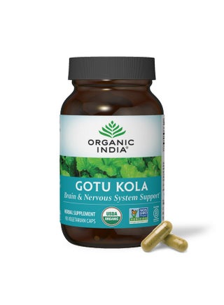 Organic India Gotu Kola - Centella Asiatica Herbal Supplement - Adaptogen for Brain & Nervous System Support, Vegan, Gluten-Free, USDA Certified Organic, Non-GMO, Calming, Mental Clarity - 90 Capsules - pzsku/ZF27D120AE6659F98B06DZ/45/1750328462/41dbda55-b279-4273-b4d4-ad1a1915937d