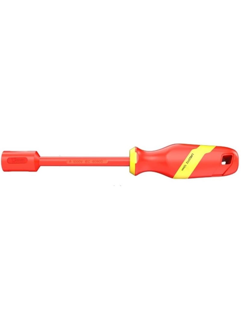 GGOOT 1000-Volt Insulated Nut Inch Driver Set, VDE High-Voltage Hexagonal Socket Wrench, Insulated Hardware Tools, Electrician-Specific Auto Repair Quick Disassembly Wrench (10mm) - Image 2