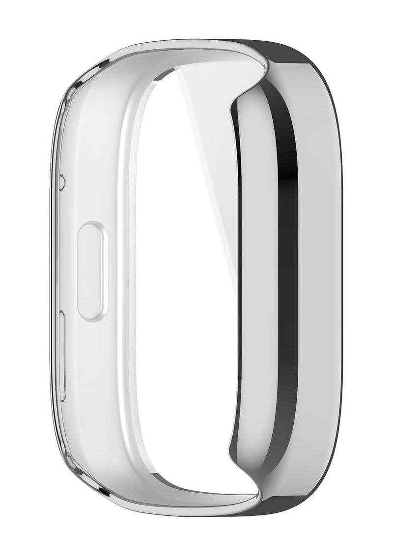 TPU Full Protective Case Cover Compatible with Redmi Watch 3 Smartwatch (Silver) - Image 4