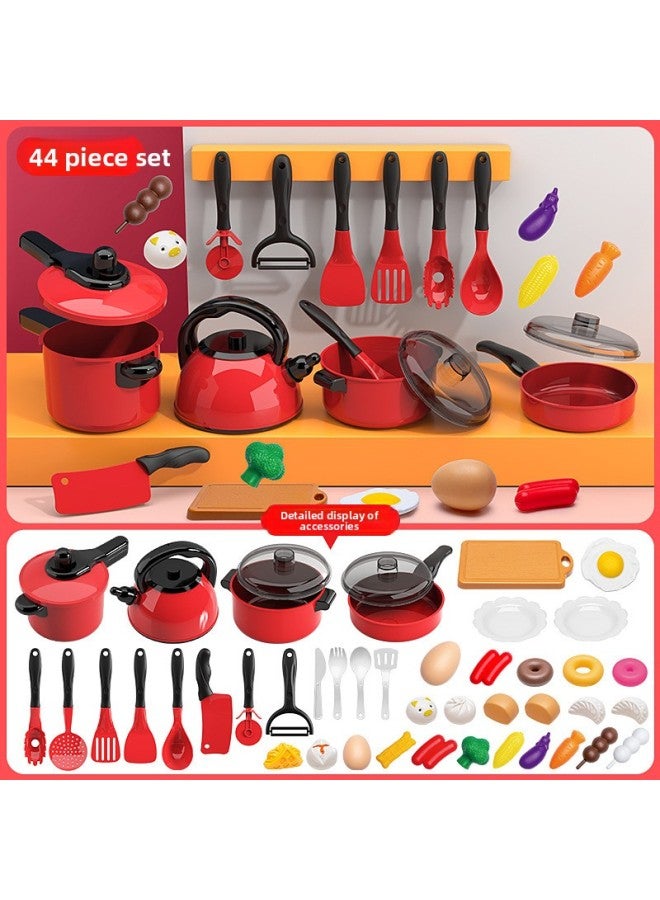 Children's Cross-border Kitchen Toys For Children Suit Girls Simulation Cooking Rice Stir-fry Cutting Fruit For Men And Women