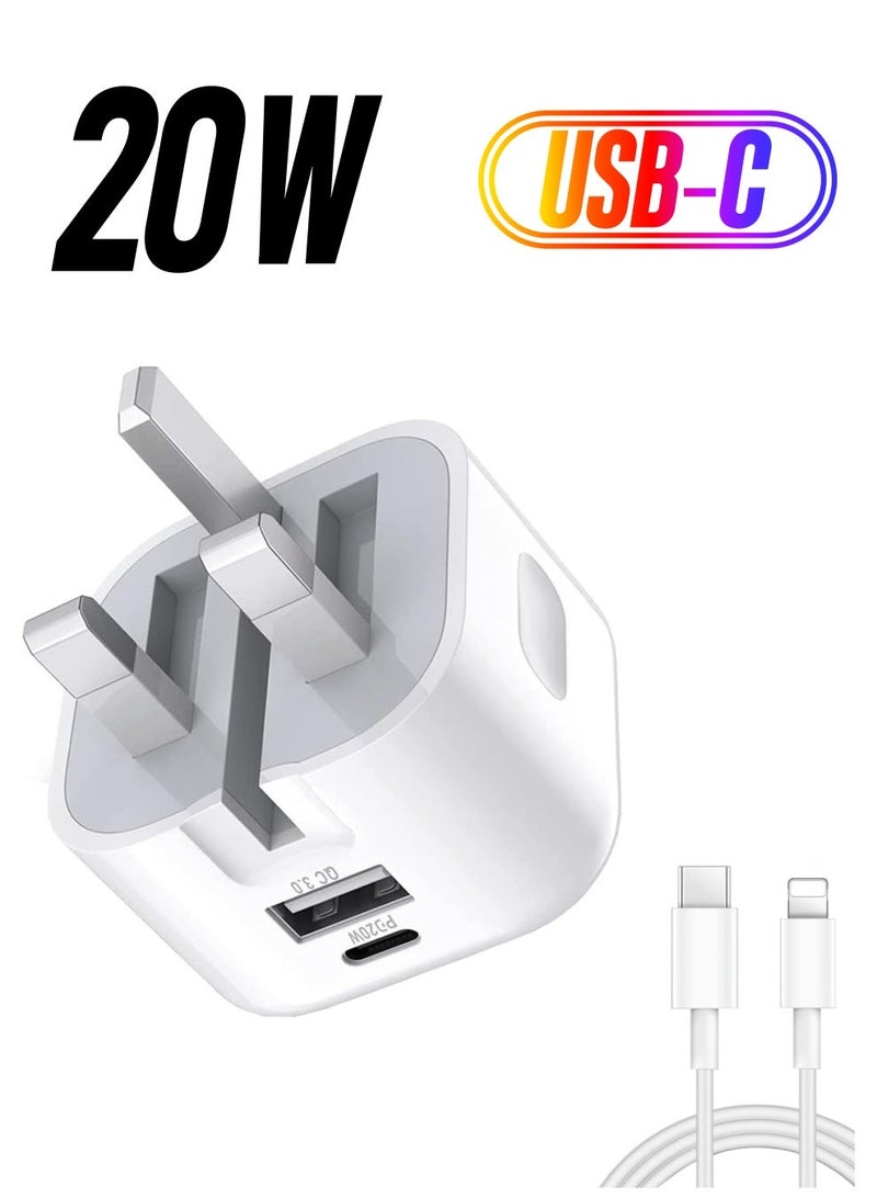 MUNTAQI "20W Dual Port Type-C PD Fast Charger with Included Cable" - Image 1