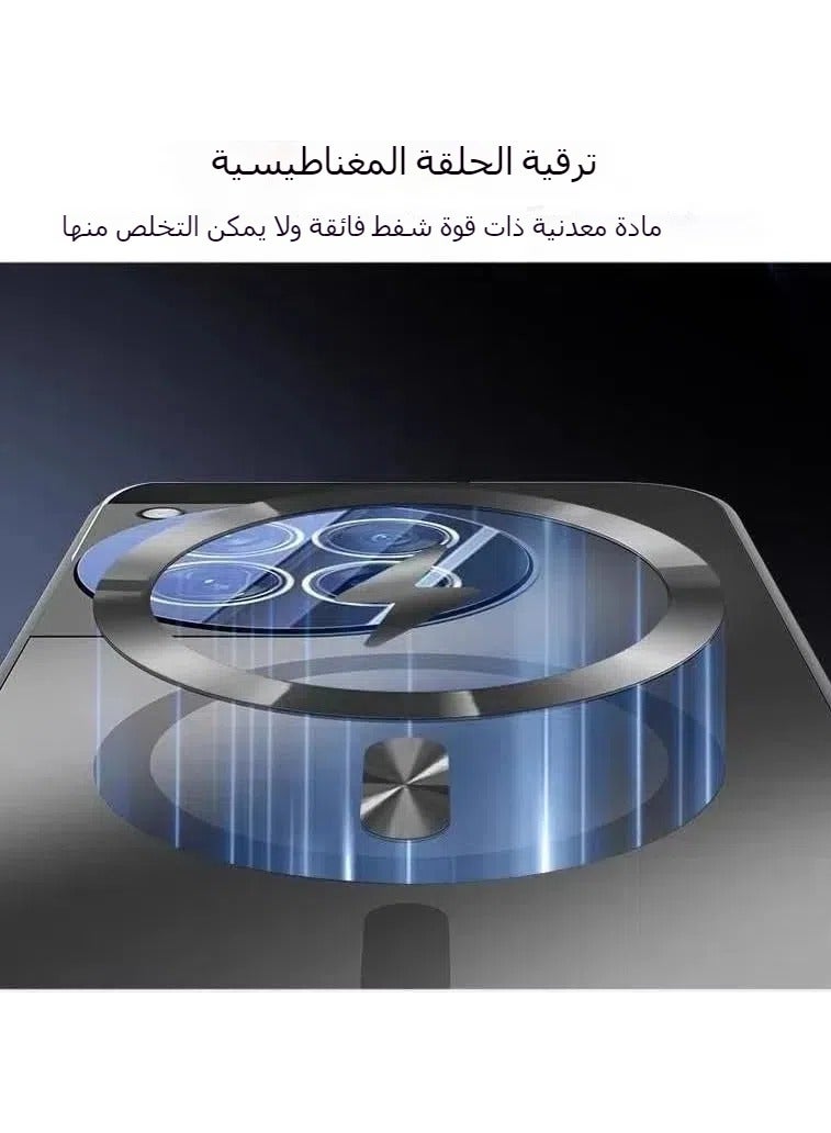 عام غطاء متوافق مع Oppo Reno13، غطاء هاتف صقيل مغناطيسي رفيع جدًا مع حماية كاملة للعدسة، غطاء واقي صديق للبشرة غير قابل للانزلاق لـ Oppo Reno13. - Image 3