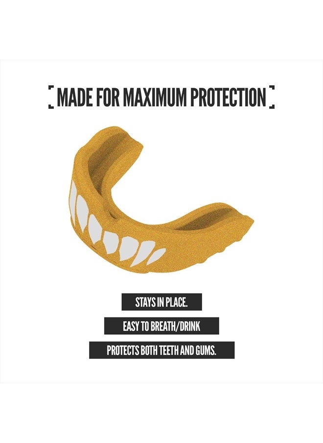 NXT NXTRND - 2 Pack Nxtrnd Rush Mouth Guard for Boxing and Other Sports (Gold) - Image 1