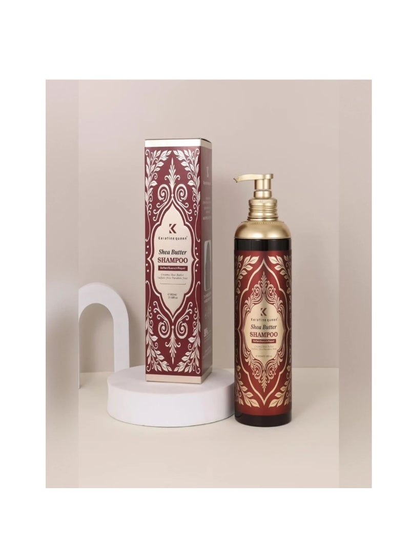 Queen Keratin Shampoo with Shea Butter.