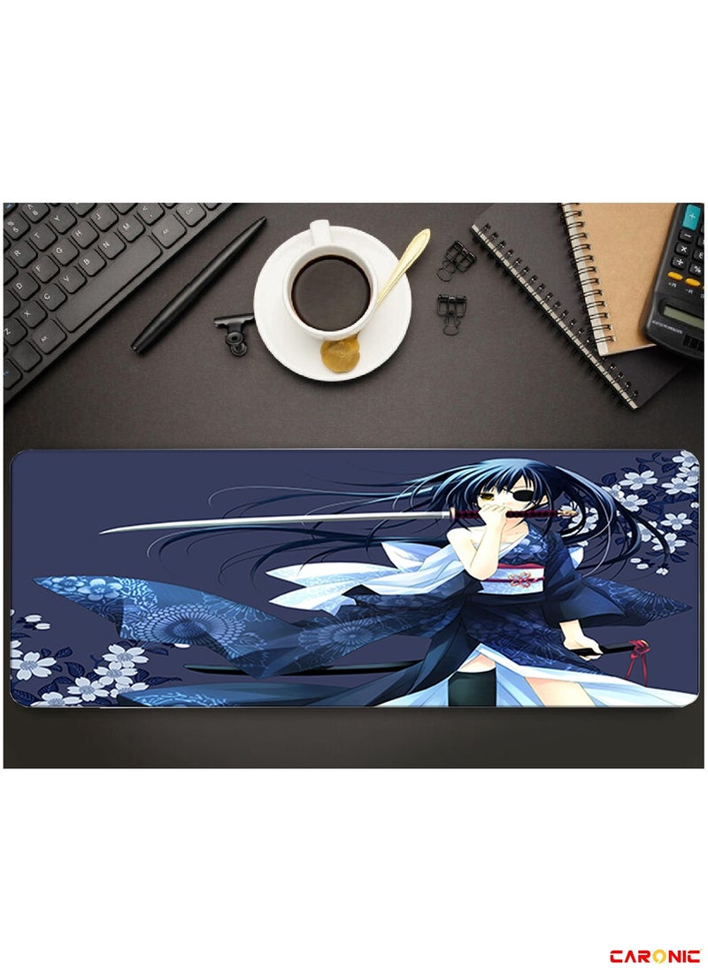 CARONIC - Large Gaming Mouse Pad with Superior Micro Weave Cloth Extended Desk Mousepad with Stitched Edges Non-Slip Base Water Resist Keyboard Pad For Gamer And Office Home Carl M1511 - Image 1