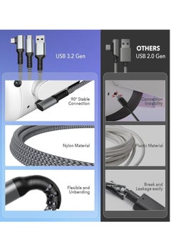 XICEN 16FT VR Link Cable for Meta Quest 3/Oculus Quest 2 Accessories and and PC/Steam VR, USB 3.2 to USB C Data Transfer Cord, 5Gbps High Speed VR Cable PC for Headset and Gaming PC  - Image 5