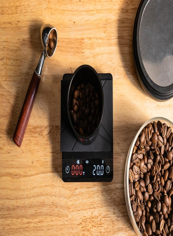 MiiCoffee Nano Pro Coffee Scale with Timer, Espresso Scale with Auto Tare, Aluminum Body, Touch Sensor and Silicone Cover (Black) - Image 4