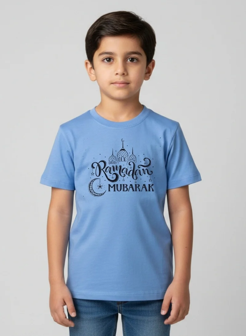 بيبي كلو Boys Ramadan Mubarak Calligraphy Cotton T-Shirt