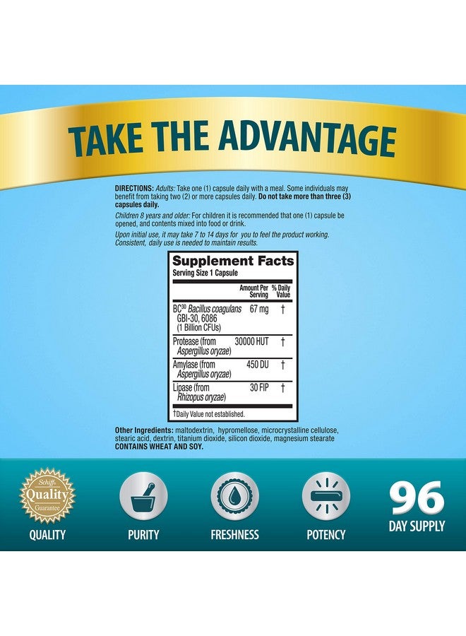 Digestive Advantage Ibs Probiotics For Digestive Health & Intensive Bowel Support For Women & Men With Digestive Enzymes Support For Occasional Bloating & Gut Health 96Ct Capsules (2) - Image 5