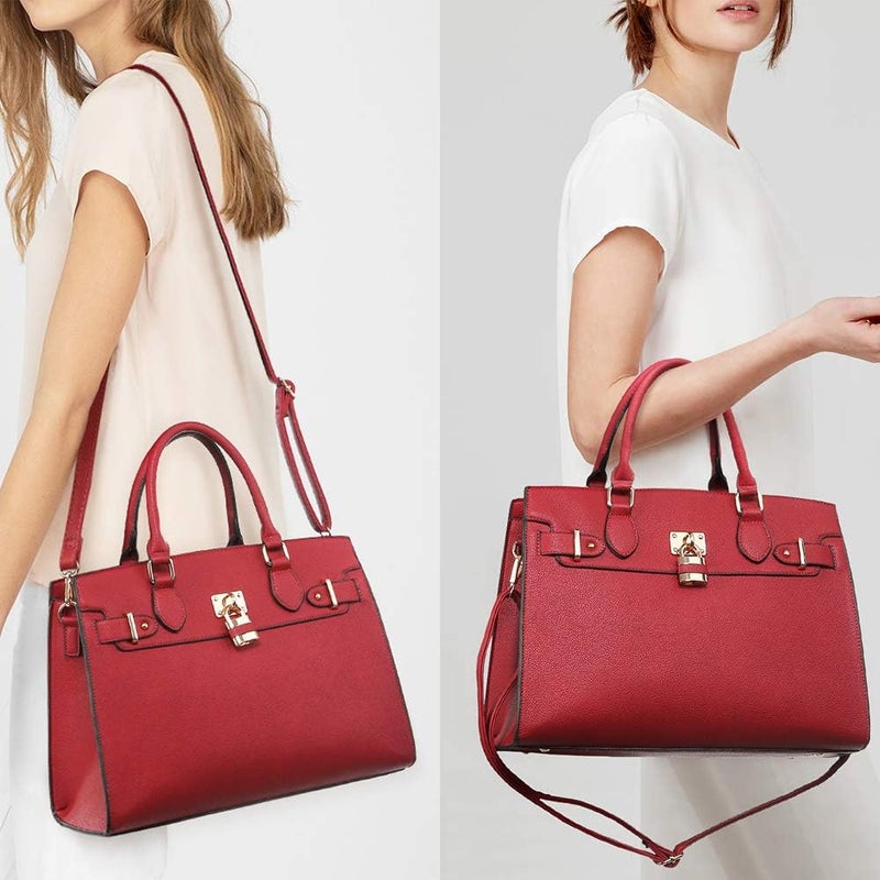Dasein Women Handbags and Purses Ladies Shoulder Bag Top Handle Satchel Tote Work Bag with Wallet - Image 2
