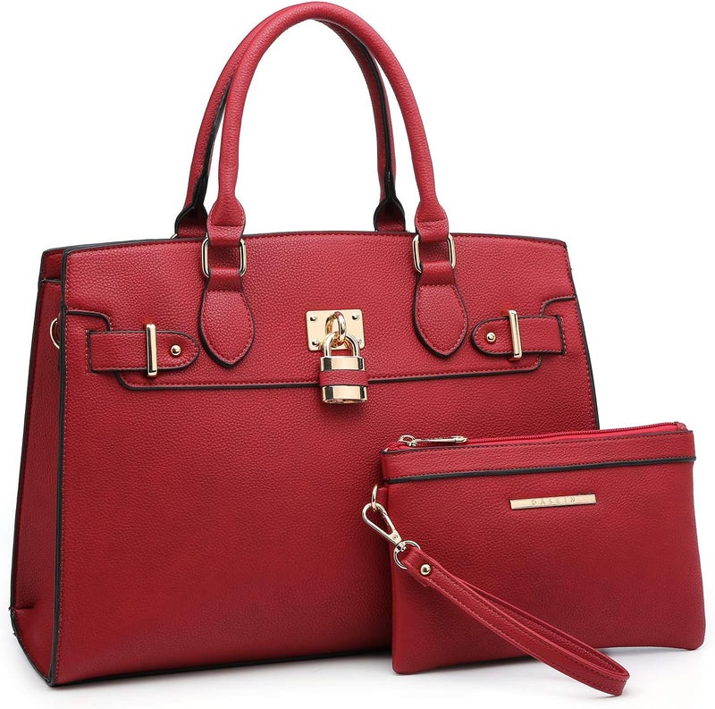 Dasein Women Handbags and Purses Ladies Shoulder Bag Top Handle Satchel Tote Work Bag with Wallet - Image 1