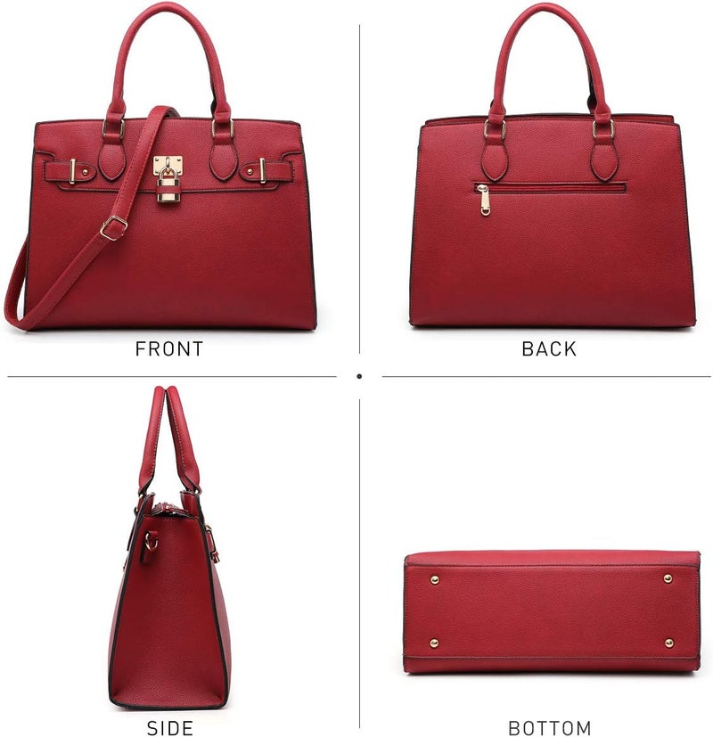 Dasein Women Handbags and Purses Ladies Shoulder Bag Top Handle Satchel Tote Work Bag with Wallet - Image 3