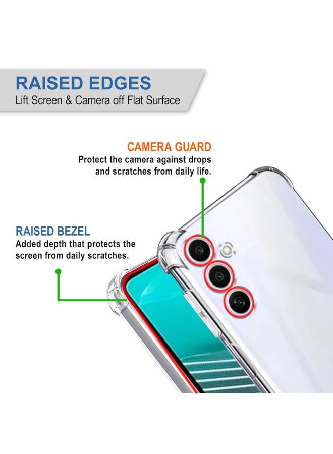 Case for Samsung Galaxy M54 / F54 Shockproof Anti-Scratch Transparent Cover for Shock Absorption with Soft TPU Bumper, Thin Soft Silicone TPU Case Clear - Image 3