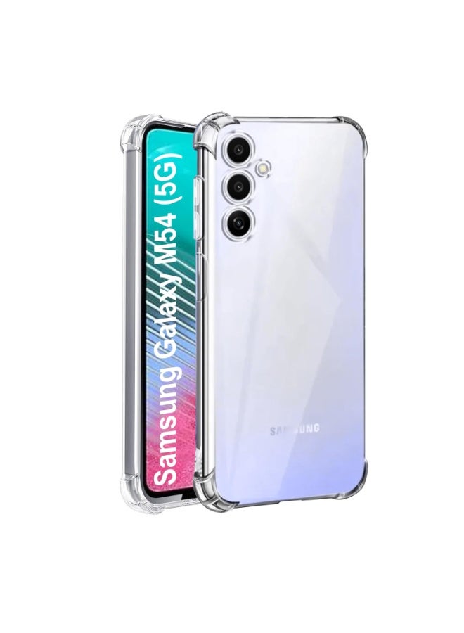Case for Samsung Galaxy M54 / F54 Shockproof Anti-Scratch Transparent Cover for Shock Absorption with Soft TPU Bumper, Thin Soft Silicone TPU Case Clear - Image 1