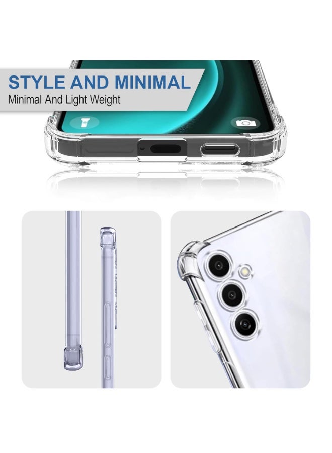 Case for Samsung Galaxy M54 / F54 Shockproof Anti-Scratch Transparent Cover for Shock Absorption with Soft TPU Bumper, Thin Soft Silicone TPU Case Clear - Image 4