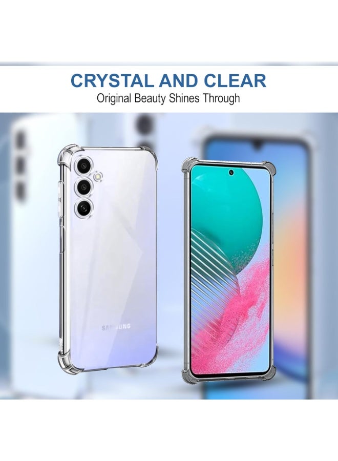 Case for Samsung Galaxy M54 / F54 Shockproof Anti-Scratch Transparent Cover for Shock Absorption with Soft TPU Bumper, Thin Soft Silicone TPU Case Clear - Image 2