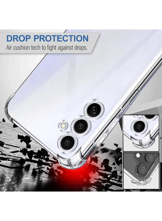 Case for Samsung Galaxy M54 / F54 Shockproof Anti-Scratch Transparent Cover for Shock Absorption with Soft TPU Bumper, Thin Soft Silicone TPU Case Clear - Image 5