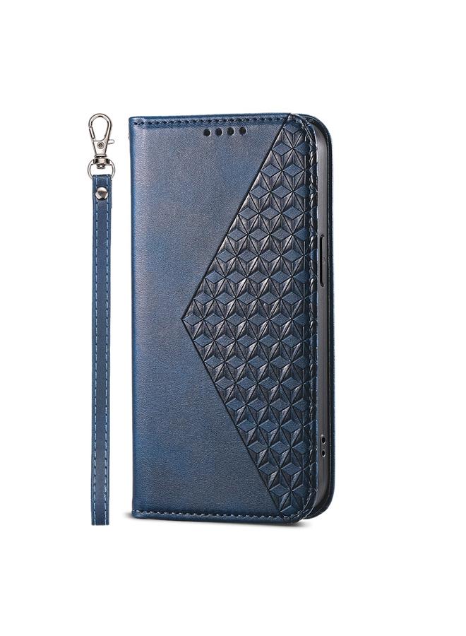 S-TOP Case For Samsung Galaxy M15 5G / F15 5G Cubic Grid Calf Texture Magnetic Leather Phone Case - Image 2