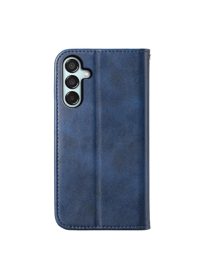 S-TOP Case For Samsung Galaxy M15 5G / F15 5G Cubic Grid Calf Texture Magnetic Leather Phone Case - Image 3
