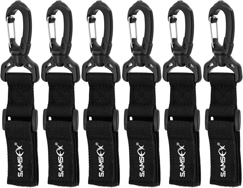 SAMSFX Adjustable Kayak Paddle Holder, Board Accessories, Inflatable Boat Storage, Set of Rod or Paddle Clip Holders - Image 1