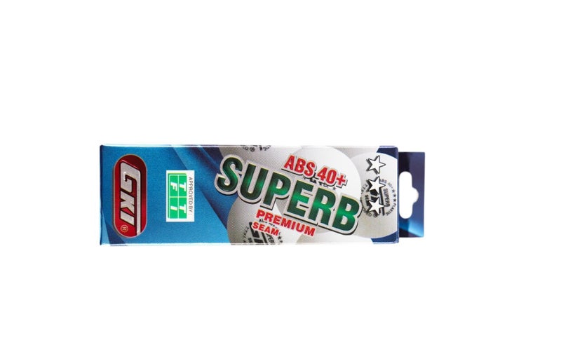 GKI Plastic Superb Table Tennis Balls Pack of 3, Multicolour - Image 2
