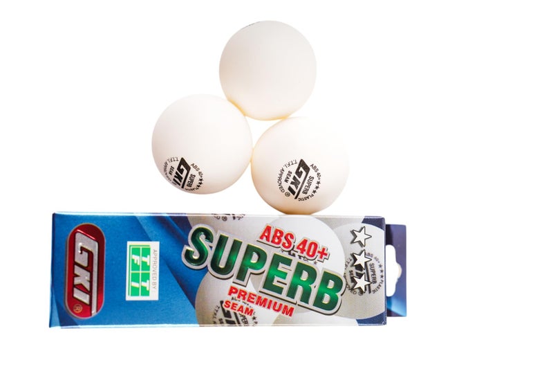 GKI Plastic Superb Table Tennis Balls Pack of 3, Multicolour - Image 4
