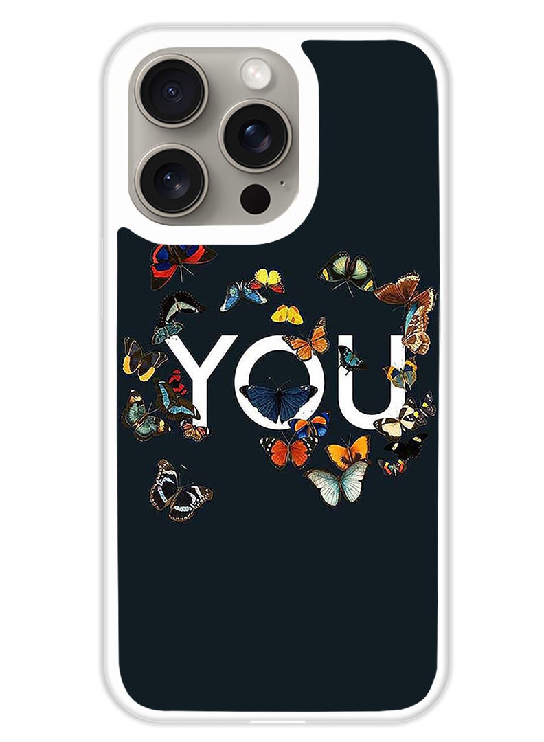 Theodor Protective Case Cover For APPLE IPHONE 15 Pro Max You (White Bumper) - Image 1