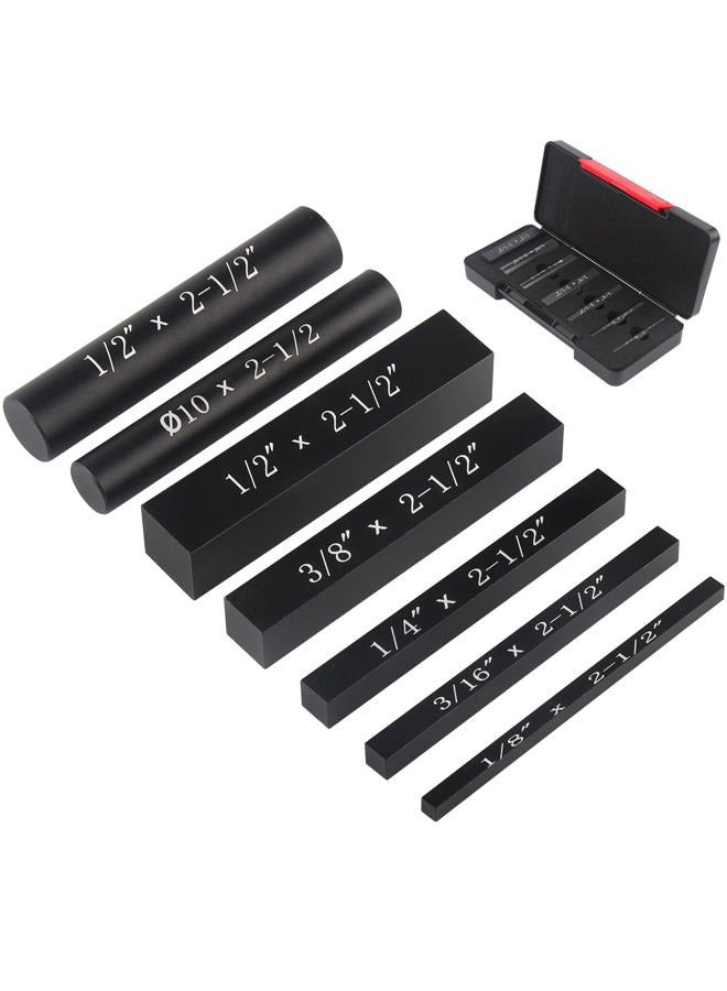 EANOSIC Setup Blocks Height Gauge Set, 7pcs Precision Aluminum Setup Bars for Router and Table Saw Accessories Woodworking Set Up, Bars Include Laser Engraved Size Markings - Image 1