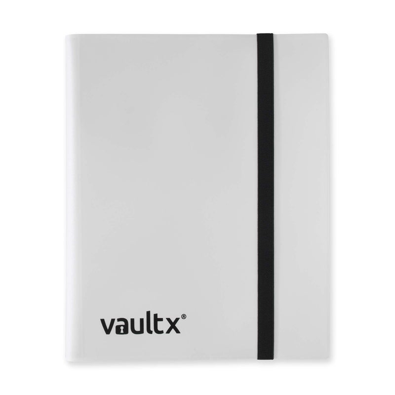 Vault X 9 Pocket Trading Card Strap Binder, 360 cards, Standard, 20 Side-Loading Pages, Folder for Collectible Card Games, Sports, TCG (White) - Image 1