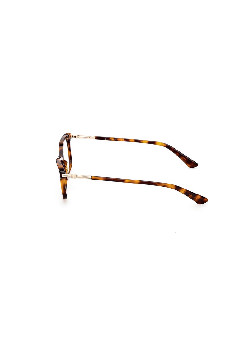 GUESS Women's Rectangular Shape Eyeglass Frames - GU290705355 - Lens Size: 55 Mm - Blonde Havana - Image 2