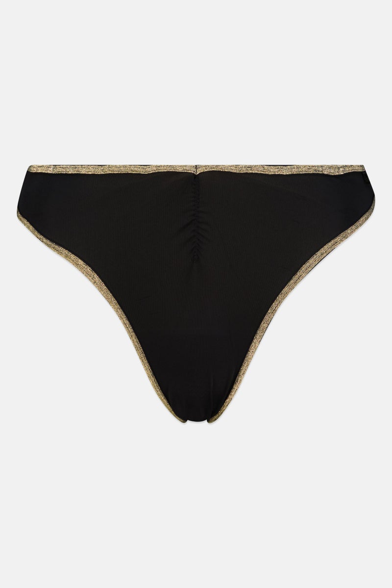 BCBGeneration Women 3 Pieces Brand Logo High Cut Thong, Multicolor - Image 3