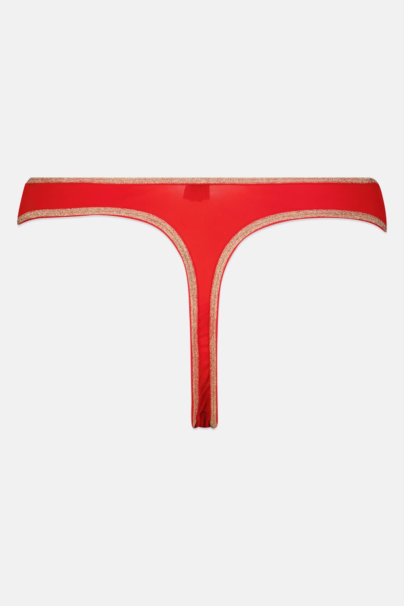 BCBGeneration Women 3 Pieces Brand Logo High Cut Thong, Multicolor - Image 5