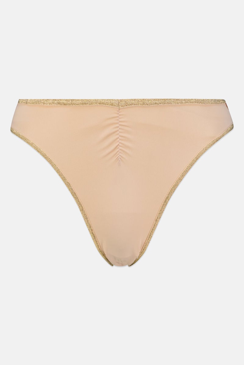 BCBGeneration Women 3 Pieces Brand Logo High Cut Thong, Multicolor - Image 4