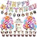 OULUN Cat Birthday Party Decoration Set Cute Cat Party Supplies for Kids Who Love Meowing Cats CatThemed Party Gift Decoration Set - Image 3