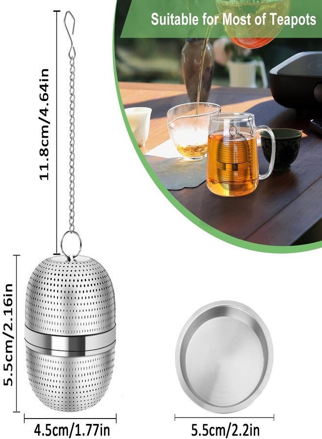 Numola Tea Ball Infuser for Loose Tea, Extra Fine Mesh Tea Strainer with Drip Tray, 304 Stainless Steel Tea Steeper for Black Tea, Rooibos, etc - Image 2