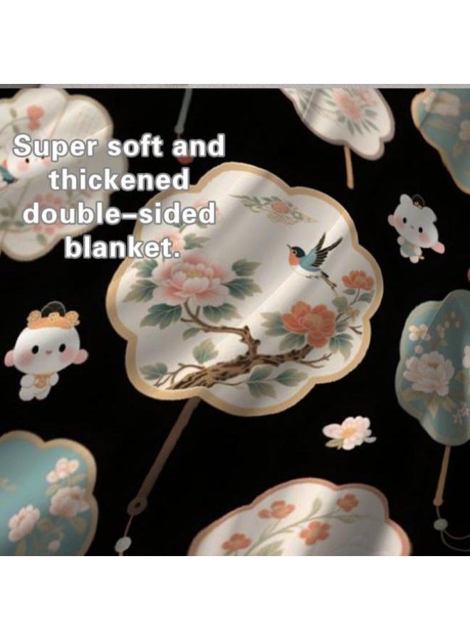 general Children's or student cartoon flannel thin blanket (warm and comfortable, suitable for sleep, games) 100cm*150cm - 1054 - Image 5