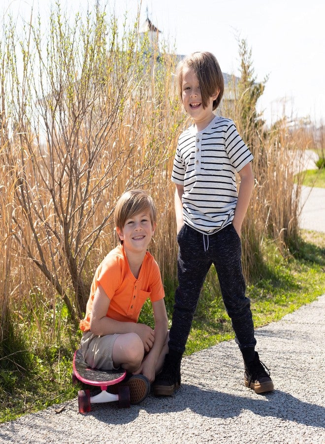 Brix Boys Short Sleeve Shirts - Toddler Baby Clothes 3- Pack Pocket Henley Tees. 3T - Image 4