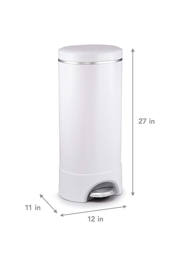 Munchkin - ® STEP™ Diaper Pail Powered by Arm & Hammer, #1 in Odor Control, Award-Winning, Includes 1 Snap, Seal & Toss™ Bag, 1 Starter Refill Ring, and 1 PUCK™ Baking Soda Cartridge - Image 1