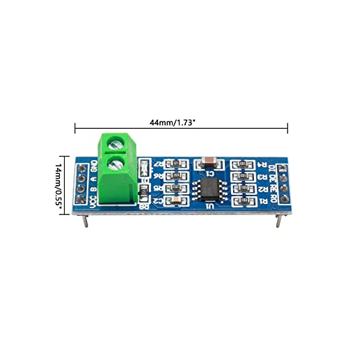 JIUWU 5Pcs MAX485 Transceiver Module, Featuring Chip, Serves as a TTL UART Serial to RS485 Instrument Interface Module. RS-485 Communication Transceiver Operates at 5V Designed for SCM Development Boards - Image 2