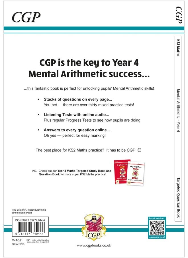 null - KS2 Maths Year 4 Mental Arithmetic Targeted Question Book (includes Online Answers & Audio Tests) - Image 1